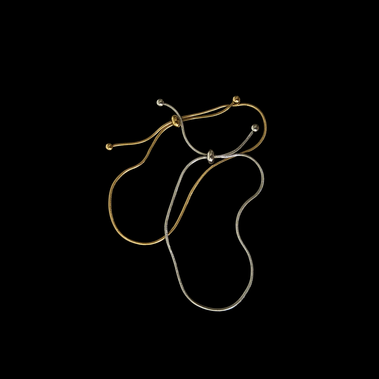 Elya Snake Chain Slider Bracelet