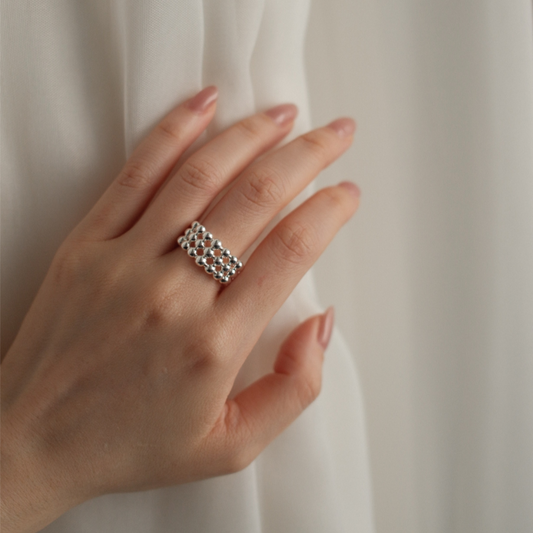 Carly Layered Bead Ring